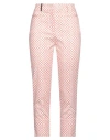 Peserico Woman Pants Salmon Pink Size 6 Cotton, Elastane In Salmon Pink