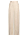 Peserico Woman Pants Beige Size 10 Linen, Polyester In Beige