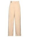 Peserico Woman Pants Sand Size 8 Polyester, Viscose, Elastane In Beige