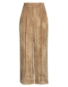 Peserico Woman Pants Sand Size 10 Viscose In Brown