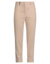 Peserico Woman Pants Sand Size 10 Wool, Polyester, Viscose, Polyamide, Elastane In Multi