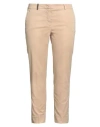 Peserico Woman Pants Sand Size 12 Cotton, Elastane In Beige