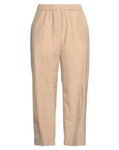 Peserico Woman Pants Sand Size 14 Cotton, Polyester In Beige