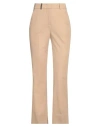 Peserico Woman Pants Sand Size 2 Cotton, Elastane In Brown