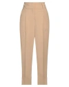 Peserico Woman Pants Sand Size 4 Polyester, Viscose, Elastane In Beige