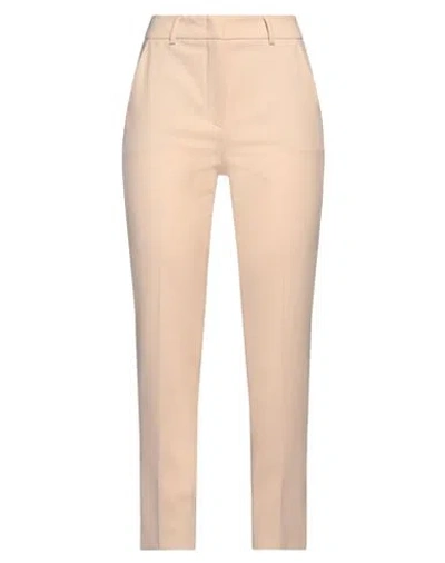Peserico Cropped Straight-leg Trousers In Gold