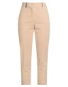 Peserico Woman Pants Sand Size 8 Linen, Viscose, Elastane In Neutral