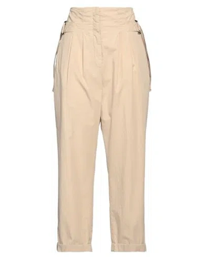 Peserico Woman Pants Beige Size 6 Cotton, Elastane