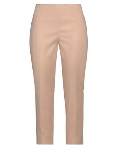 Peserico Woman Pants Sand Size 6 Cotton, Viscose, Elastane
