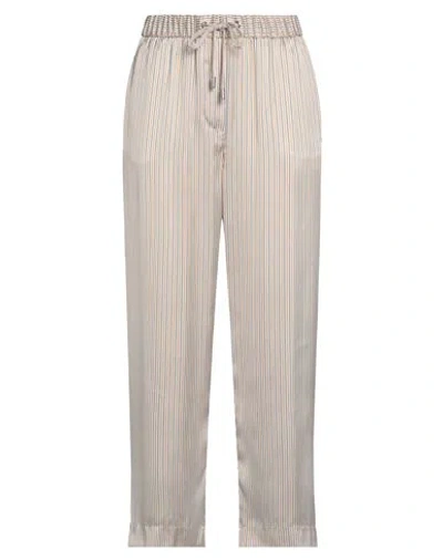 Peserico Easy Woman Pants Sand Size 6 Polyester, Cotton In Beige