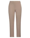 Peserico Woman Pants Sand Size 8 Polyester, Viscose, Cotton, Elastane In Beige