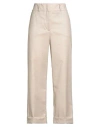 Peserico Woman Pants Sand Size 8 Virgin Wool, Silk, Cashmere In Neutral