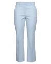 Peserico Woman Pants Sky Blue Size 6 Cotton, Viscose, Elastane