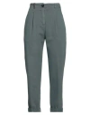 Peserico Woman Pants Slate Blue Size 2 Cotton, Elastane