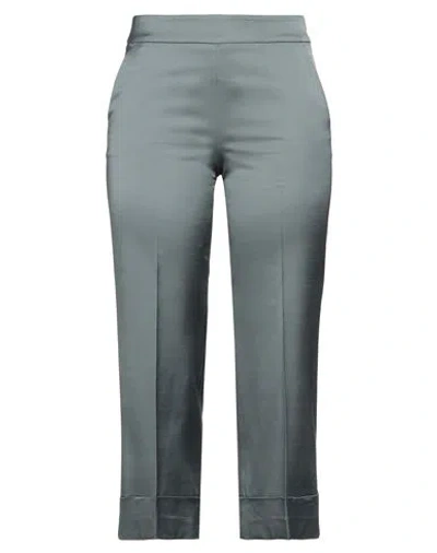 Peserico Woman Pants Grey Size 2 Viscose, Wool, Elastane In Blue