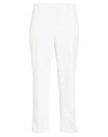 Peserico Woman Pants White Size 10 Cotton, Elastane