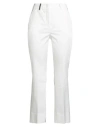 Peserico Woman Pants White Size 6 Cotton, Viscose, Elastane In White