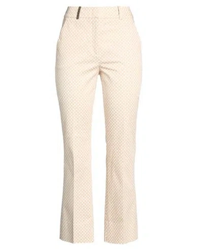 Peserico Woman Pants White Size 10 Cotton, Elastane