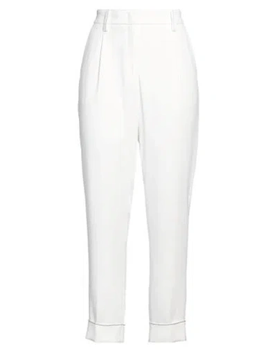 PESERICO PESERICO WOMAN PANTS WHITE SIZE 10 POLYESTER