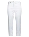 Peserico Woman Pants White Size 12 Cotton, Elastane In White