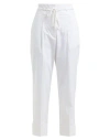 Peserico Pleat-detail Cropped Trousers In White