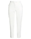 Peserico Woman Pants White Size 16 Cotton, Elastane