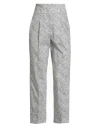 Peserico Woman Pants White Size 2 Cotton, Elastane In Gray