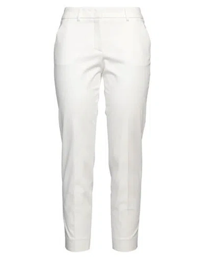PESERICO PESERICO WOMAN PANTS WHITE SIZE 6 COTTON, ELASTANE