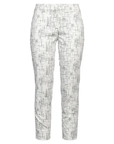 Peserico Woman Pants White Size 6 Cotton, Elastane