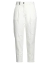 Peserico Woman Pants White Size 10 Cotton, Elastane In White