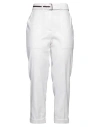 Peserico Easy Woman Pants Ivory Size 6 Polyester, Viscose, Cotton, Elastane In White