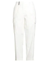 Peserico Woman Pants White Size 6 Cotton, Tencel, Silk, Elastane In White
