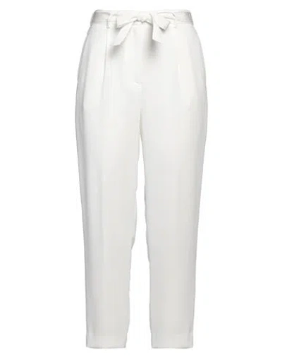 Peserico Woman Pants White Size 6 Polyester