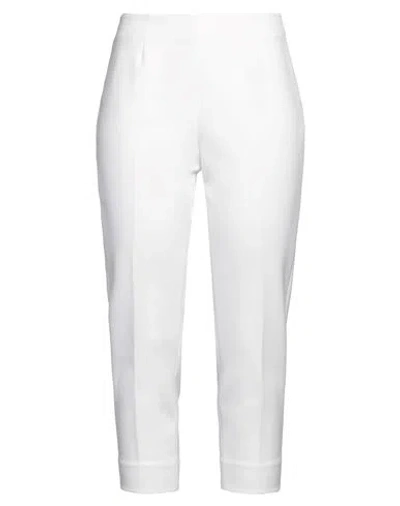 Peserico Woman Pants White Size 6 Polyester, Viscose, Cotton, Elastane In White
