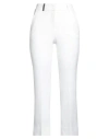 Peserico Woman Pants White Size 4 Polyester, Viscose, Cotton, Elastane In White