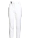 Peserico Woman Pants White Size 4 Polyester, Viscose, Cotton, Elastane In White