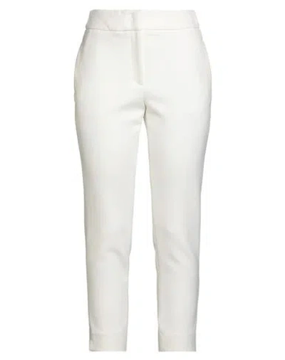 Peserico Woman Pants White Size 6 Polyester, Viscose, Cotton, Elastane
