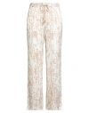 Peserico Woman Pants White Size 6 Viscose In Multi