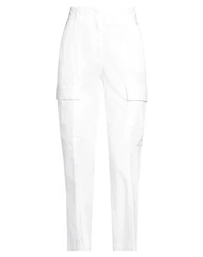 Peserico Woman Pants White Size 8 Cotton, Elastane