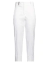 Peserico Woman Pants White Size 8 Cotton, Elastane