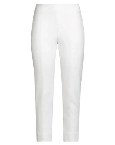 Peserico Woman Pants White Size 8 Polyester, Viscose, Cotton, Elastane