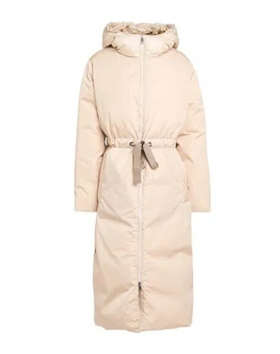 Peserico Woman Puffer Beige Size 10 Polyamide, Polyester