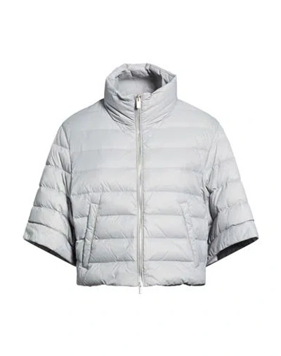 Peserico Woman Puffer Grey Size 8 Polyamide In Gray