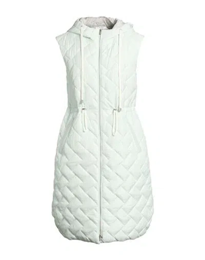 Peserico Woman Puffer Light Green Size 6 Polyester In White