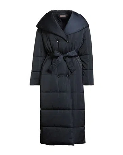 Peserico Woman Puffer Midnight Blue Size 10 Polyester