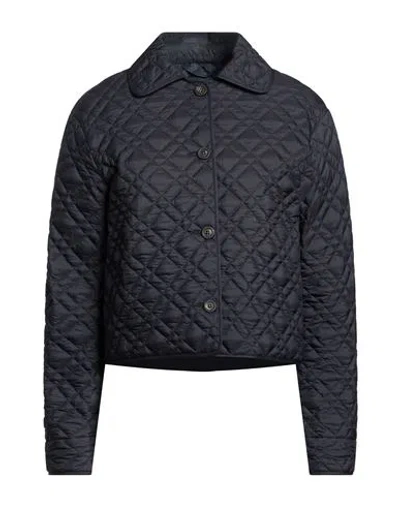 Peserico Woman Puffer Midnight Blue Size 6 Polyester