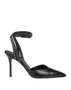 Peserico Woman Pumps Black Size 8 Soft Leather In Black