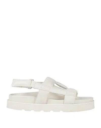 Peserico Woman Sandals Off White Size 7 Leather