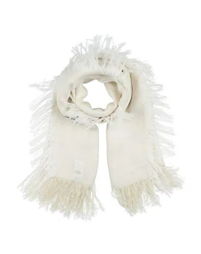 Peserico Woman Scarf Ivory Size - Linen, Viscose, Metallic Polyester In White