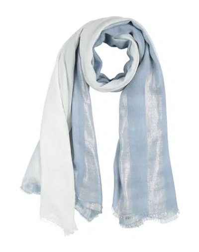 Peserico Woman Scarf Light Blue Size - Modacrylic, Viscose, Polyester